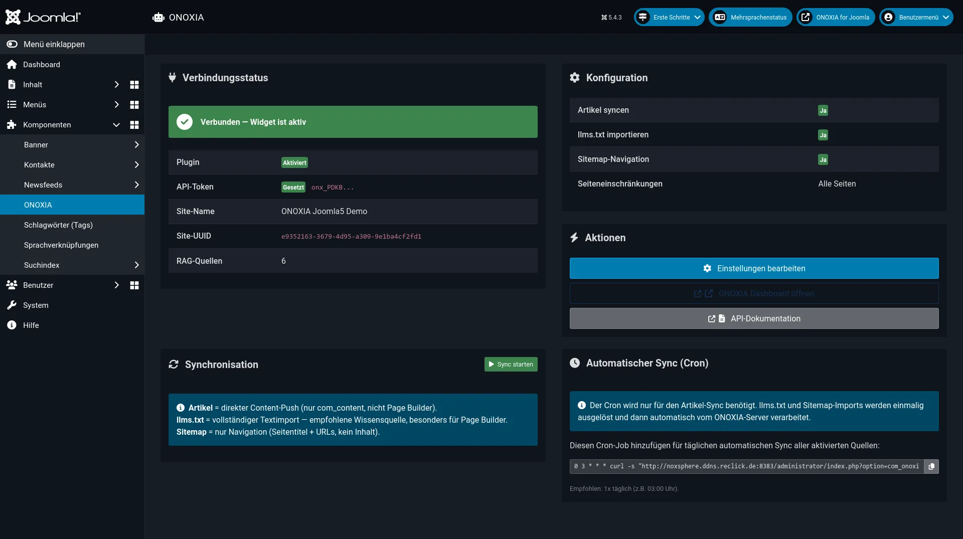 ONOXIA Admin Dashboard