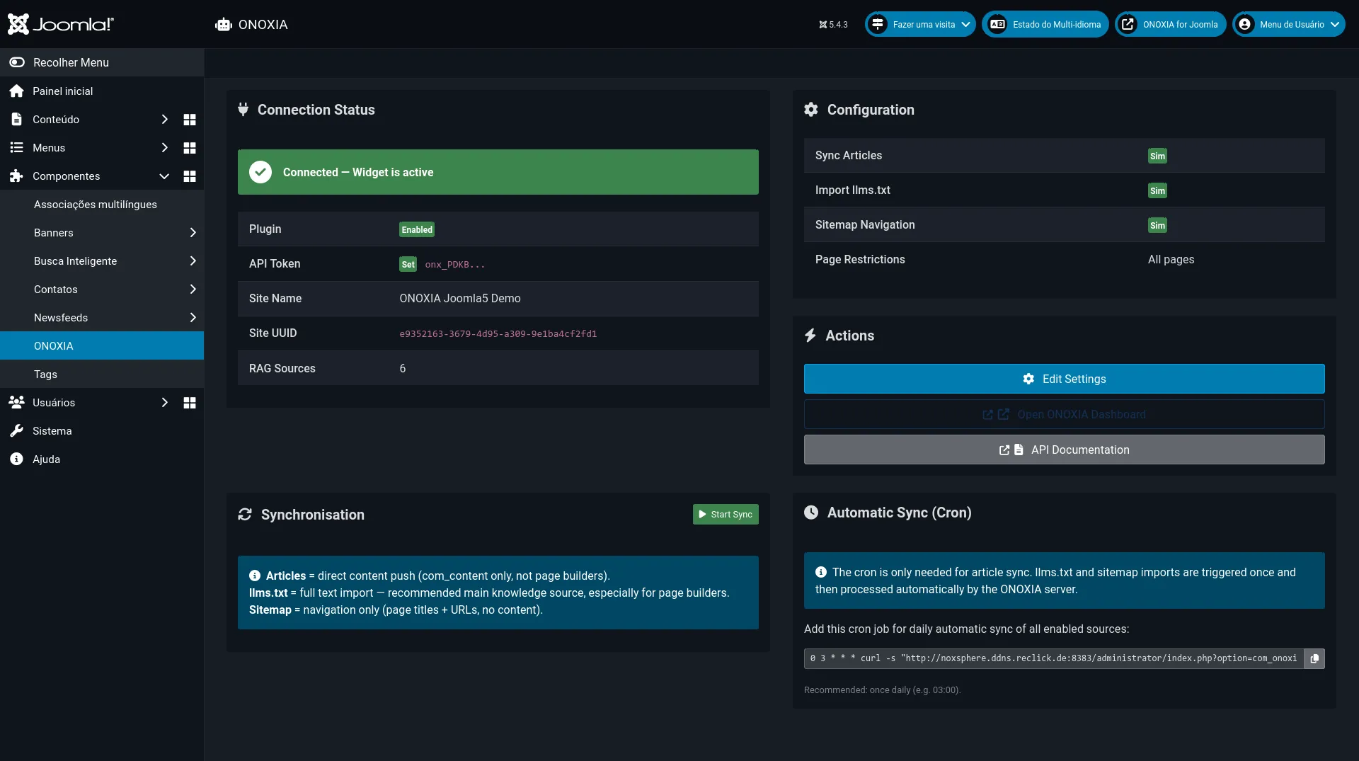 ONOXIA Admin Dashboard